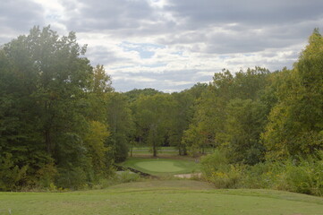 Fototapeta na wymiar golf course landscape