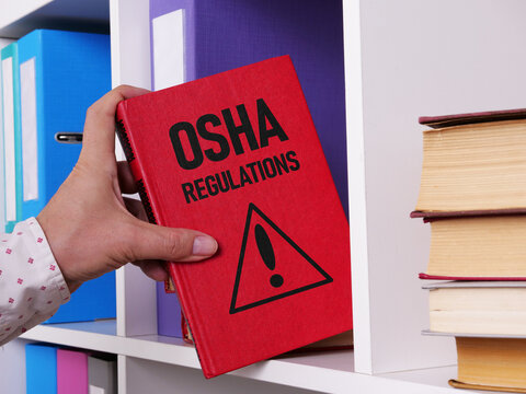 OSHA Regulations. Occupational Safety and Health Administration - safe workplace concept