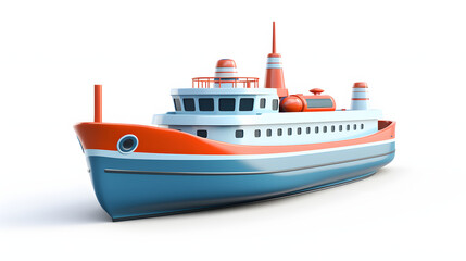 Fototapeta premium Ship Icon 3d
