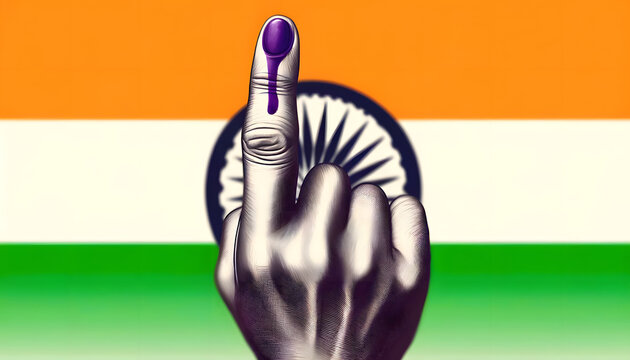 Mark on finger after casting vote