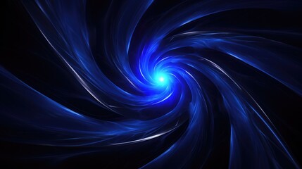 Abstract Blue Swirl Digital Art Wallpaper