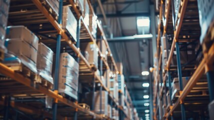 stock product inventory on shelf at distribution warehouse. logistic business ship and deliver, professional, stock, manage, movement, logistic, storage, delivering, shipping, supply, storehouse