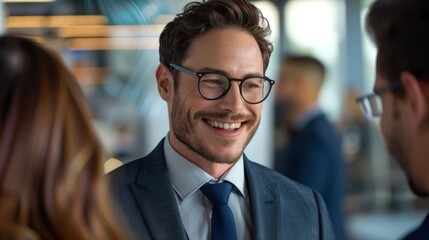 A Confident Man in Suit