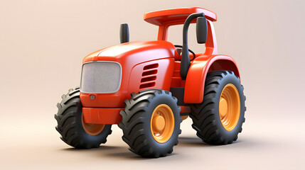 Tractor Icon 3d