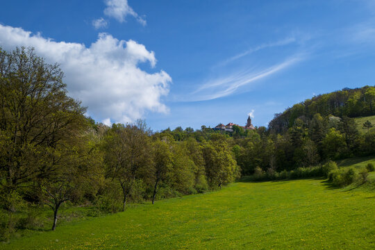 Blick auf die Leuchtenburg in Thüringen