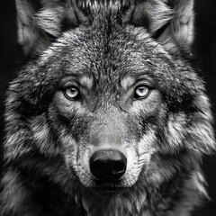 wolf portrait, AI generated - 784644117