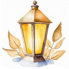 Namalowany lampion dekoracyjny
