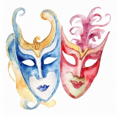 Maski teatralne karnawałowe - obrazy, fototapety, plakaty