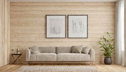 Minimalist Living Room with Neutral Palette and Art
