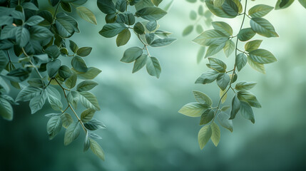 abstract green leaf texture nature background	