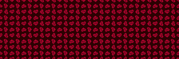Seamless background of hearts. Valentine's Day. Repeating texture for printing on fabric, wrapping paper or creating your own design