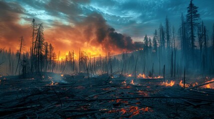 A Devastating Forest Wildfire