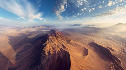 Fotobehang panoramic view over the desert © damien
