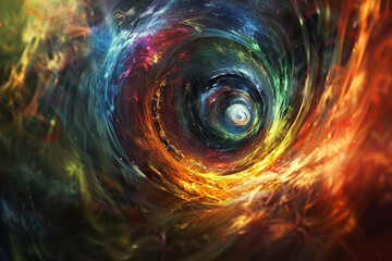 swirling vortex through space 