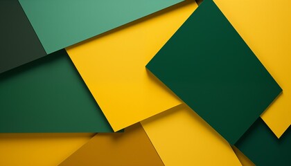 green and yellow background of triangles and squares