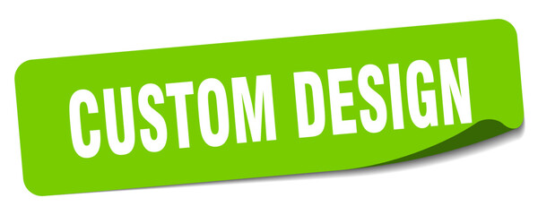 custom design sticker. custom design label