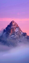 Majestic Mountain Peak View, Amazing and simple wallpaper, for mobile