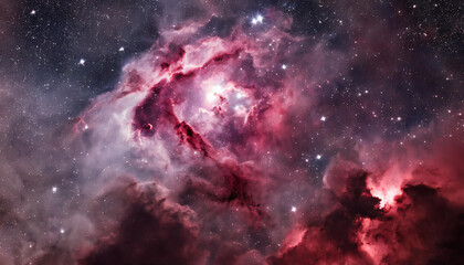 Orion Nebula is a diffuse nebula situated in the Milky Way. Dark sky with glowing start. - obrazy, fototapety, plakaty