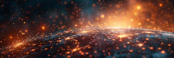Naklejka premium Connecting the World: A Revolution in Global Fiber Optic Communication