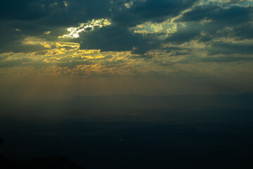 sunrise over the lake