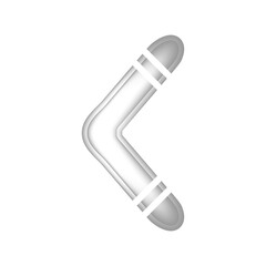 Boomerang icon on white.