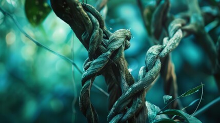 Jungle plant tree liana wallpaper background