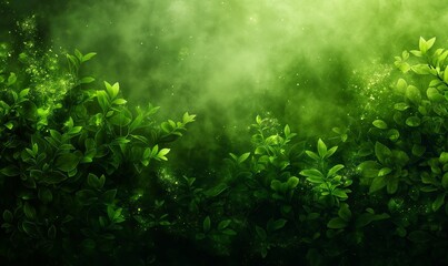 Fototapeta na wymiar Green texture background with green leaves.