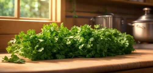 herbs in a mortar