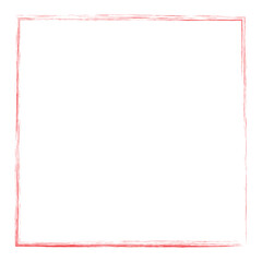 Hand drawn heart frames and stamps. Grange red brush painting isolated on white background. set of red brush painted ink stamp frames with place for your design element 11