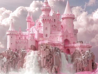 Pink princess castle 