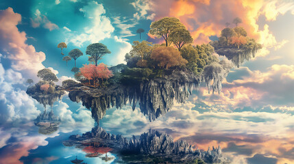 Fantastical Sky Islands and Autumn Castles