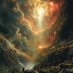 Fantastic background - when heaven meets hell