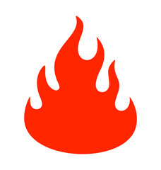 Flames, bonfire, fire and balefire, campfire. Burn and burning, fiery, flaming, blaze, fireball and blazing, illustration