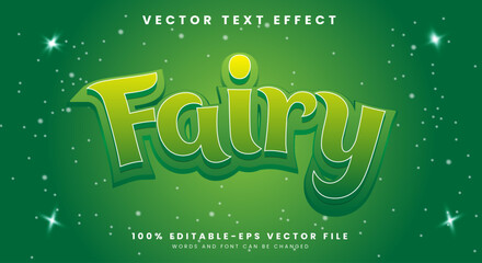 Fototapeta premium Fairy tales story editable text effect Template