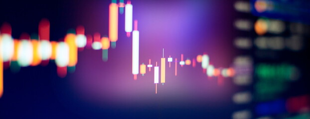 Digital money movement chart with crypto