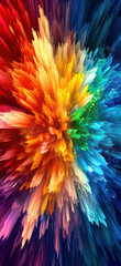 Explosion of Technicolor Vibrance, Amazing and simple wallpaper, for mobile