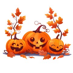 Harvesting Smiles: Pumpkin Trio for Festive Halloween D�cor