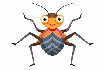 assassin bug vector illustration