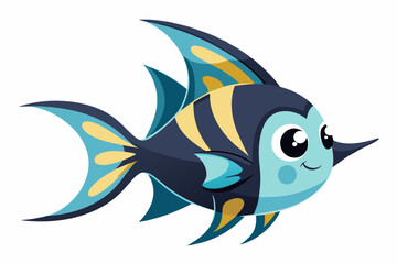 batfish vector illustration