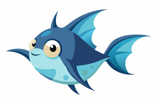 recommend clip art: batfish vector illustration