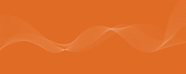 Modern stylish dynamic orange wave background. Vector illustration. EPS10
