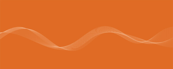 Modern stylish dynamic orange wave background. Vector illustration. EPS10
