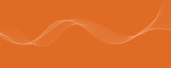Modern stylish dynamic orange wave background. Vector illustration. EPS10
