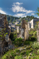 Abandoned Village Kayakoy Ghost Town in Fethiye, Izmir - Turkey