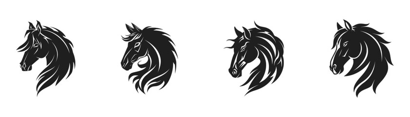 Fototapeta premium Silhouette designs isolated on white background. Vector illustration.