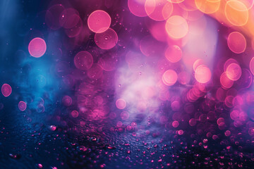 Colorful Abstract Bokeh Light Background with Vibrant Hues - obrazy, fototapety, plakaty