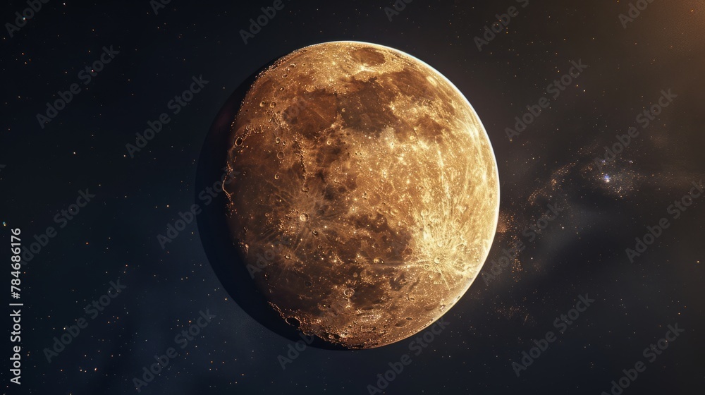 Wall mural planet mercury generative ai