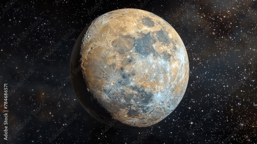 Wall mural planet mercury generative ai