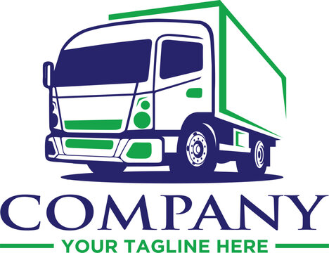 trucking company logo design template