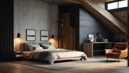 interior of a bedroom